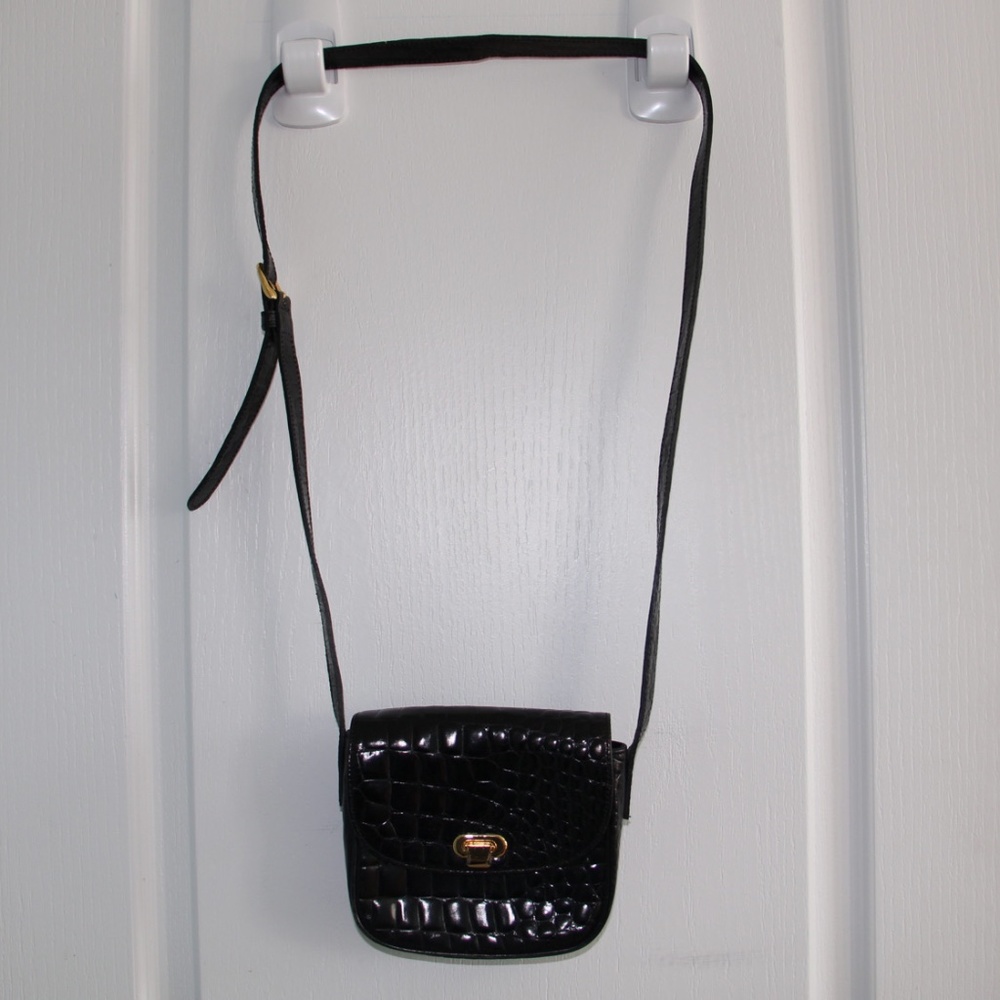Talbots faux snakeskin crossbody purse